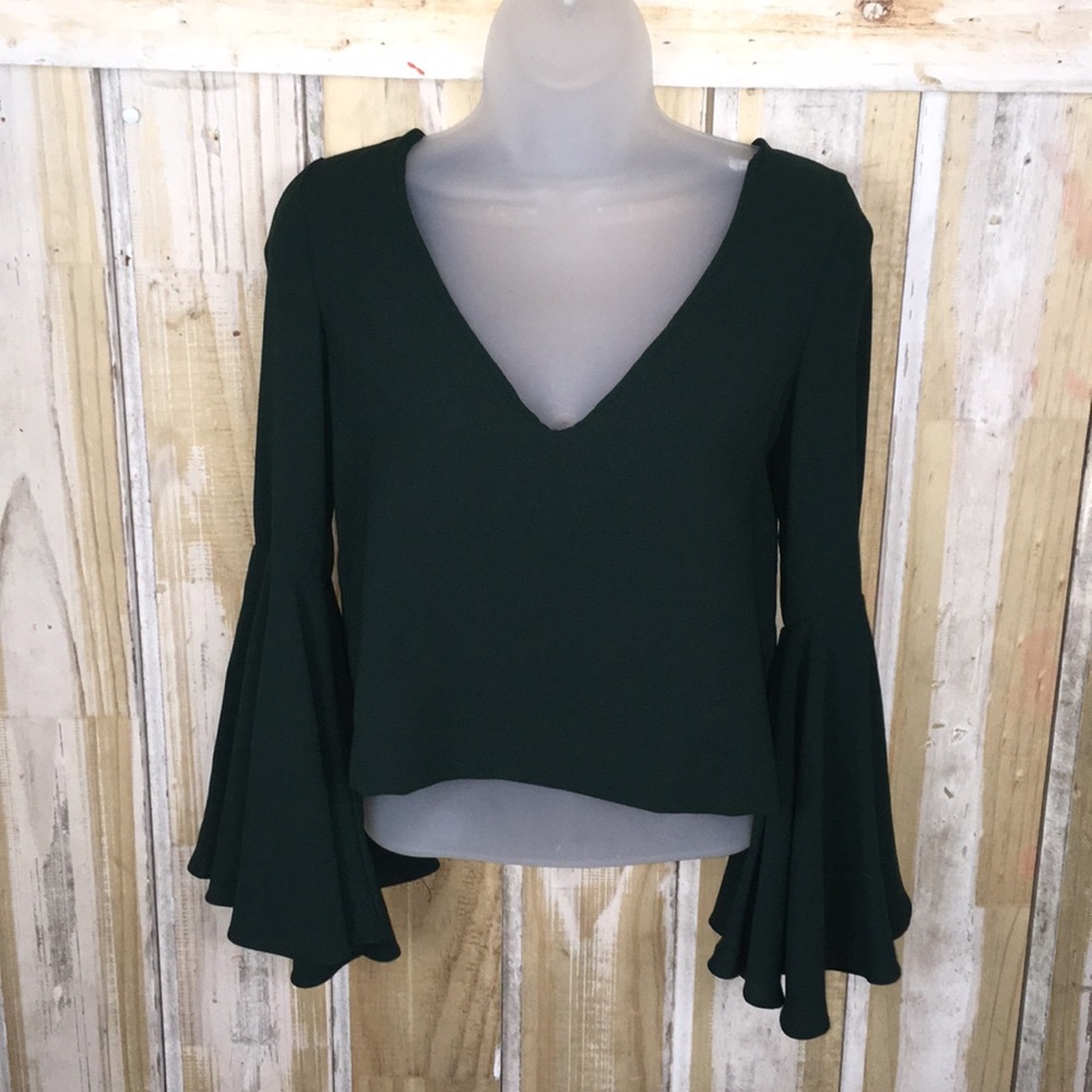 Long Sleeve Crop Top Blouse. - Picture 1 of 2